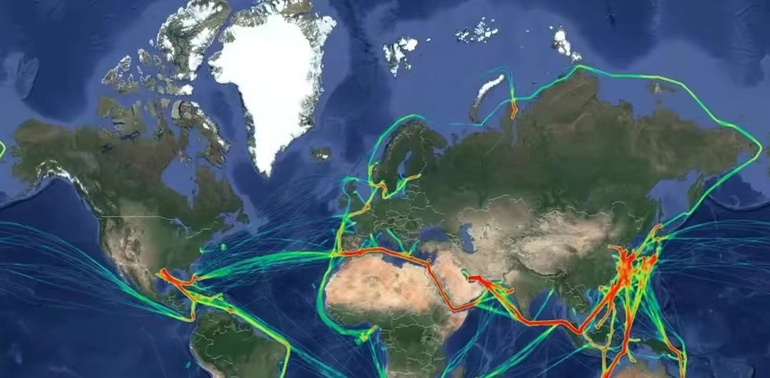China's main shipping routes